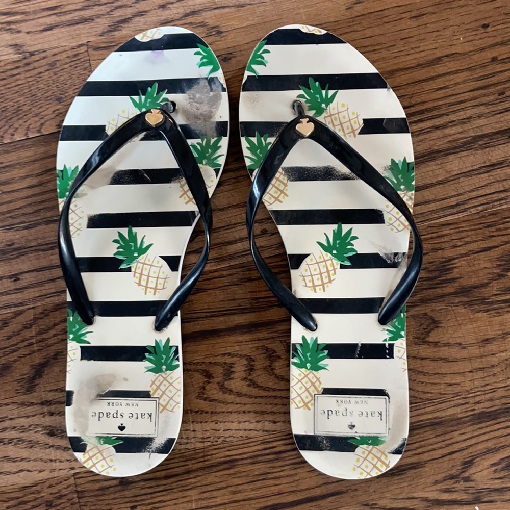 Kate Spade Pineapple Flip Flops